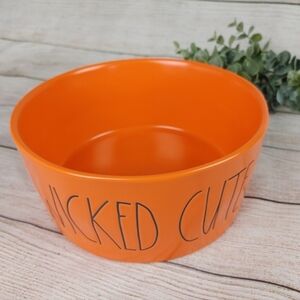 Rae Dunn WICKED Dog Bowl 8" Halloween Fall decor pet